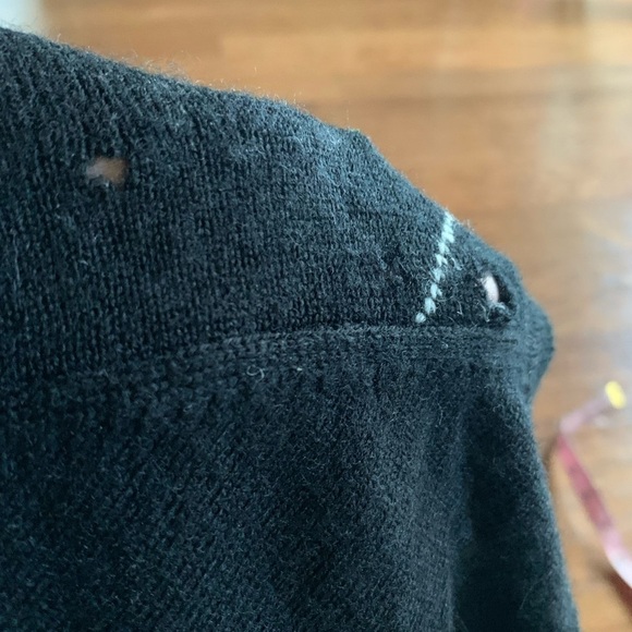 Mens Merona Black Wool Sweater - Picture 11 of 15